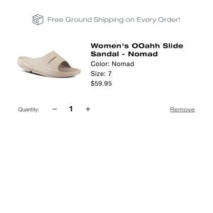 Unisex Oofos OOahh slide sandals